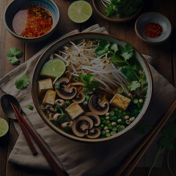 How to Make a Flavorful Vegan Pho with Rich Mushroom Broth and Hearty Toppings?