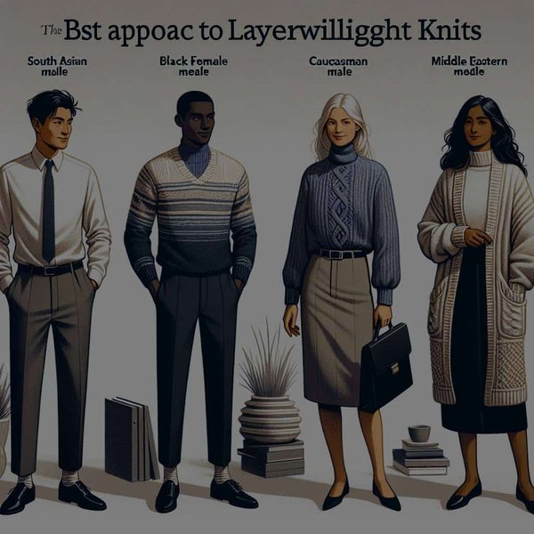 What's the Best Approach for Layering Lightweight Knits in a Business Casual Setting?